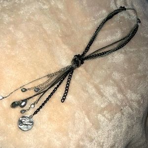 Silver Tone GUESS Necklace with Charms